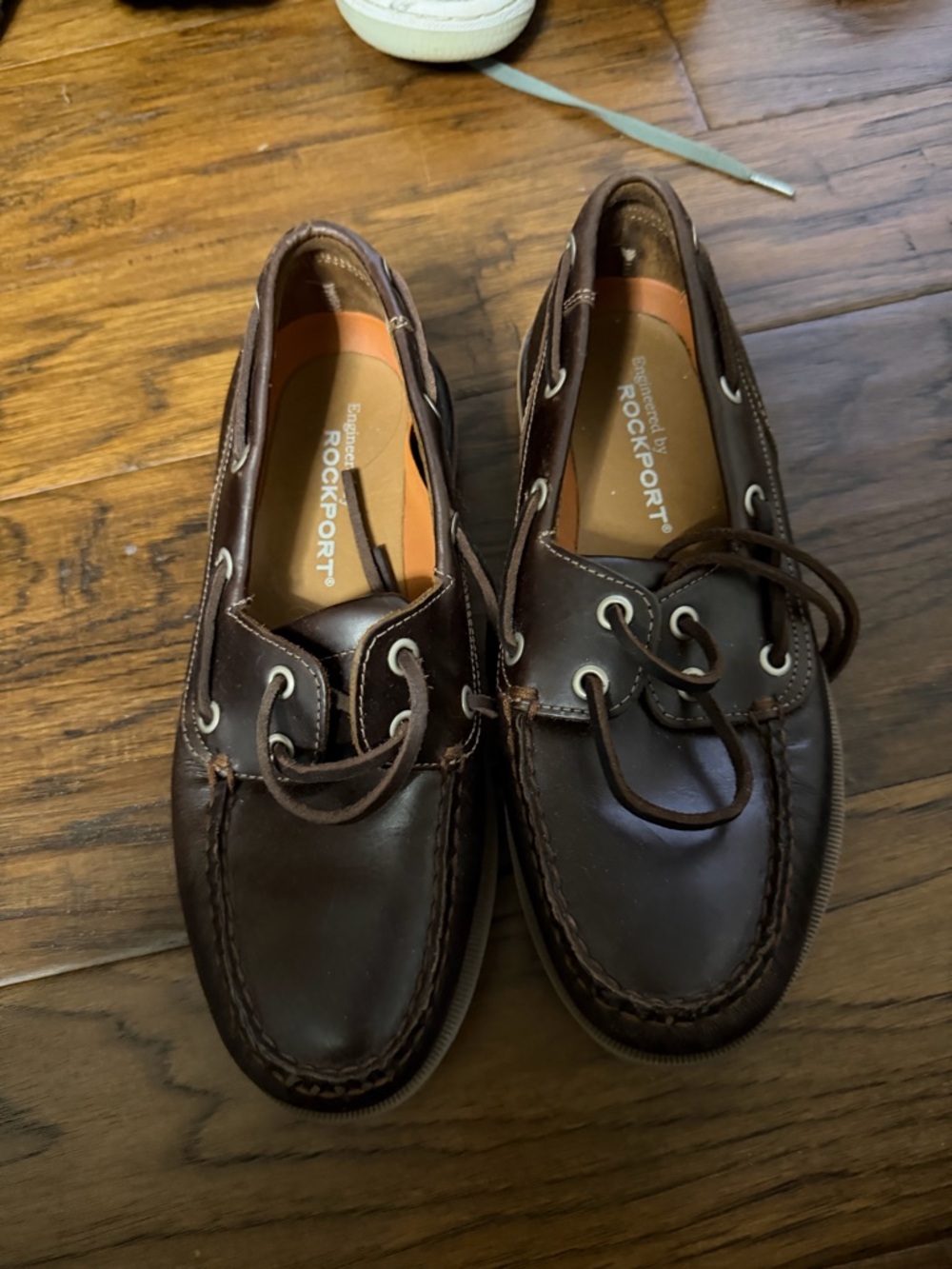 Rockport Men's Brown Leather Boat Shoes